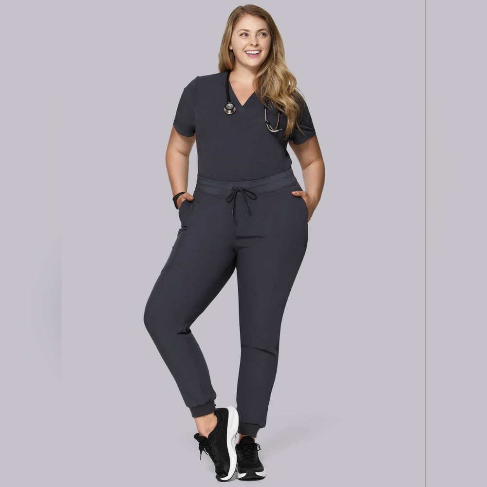 Mandala High Waisted Joggers Pewter XL/ Tall